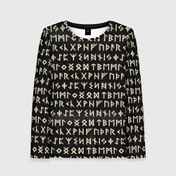 Женский лонгслив Древние руны викингов