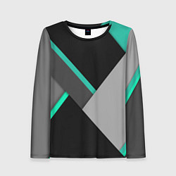 Лонгслив женский Multicoloured, цвет: 3D-принт