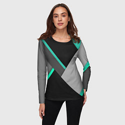 Лонгслив женский Multicoloured, цвет: 3D-принт — фото 2