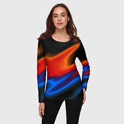 Лонгслив женский Multicoloured, цвет: 3D-принт — фото 2