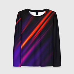 Лонгслив женский Multicolored, цвет: 3D-принт