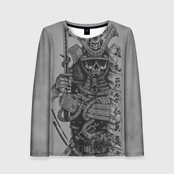 Лонгслив женский Мертвый самурай призрак, цвет: 3D-принт
