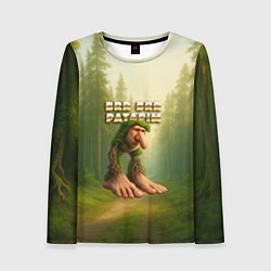 Лонгслив женский Brr brr Patapim мем, цвет: 3D-принт