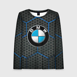 Лонгслив женский Bmw соты, цвет: 3D-принт