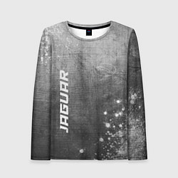 Женский лонгслив Jaguar - grey gradient вертикально