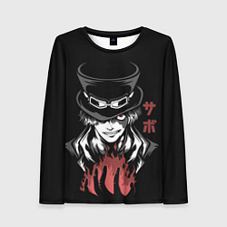 Лонгслив женский Ван пис - Сабо, цвет: 3D-принт