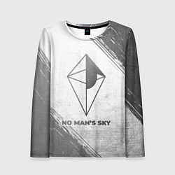 Лонгслив женский No Mans Sky - white gradient, цвет: 3D-принт