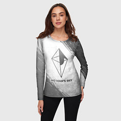 Лонгслив женский No Mans Sky - white gradient, цвет: 3D-принт — фото 2