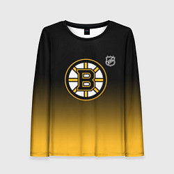 Женский лонгслив Бостон Брюинз - градиент