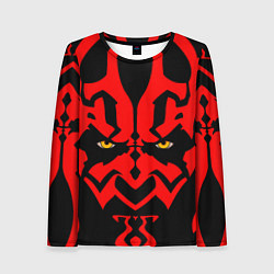 Лонгслив женский Лицо Дарт Мола, цвет: 3D-принт