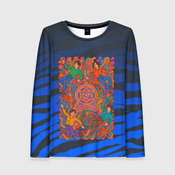 Лонгслив женский Astro психоделика, цвет: 3D-принт