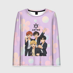 Лонгслив женский Astro anime, цвет: 3D-принт