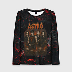 Лонгслив женский Astro в стиле хэви-метал, цвет: 3D-принт