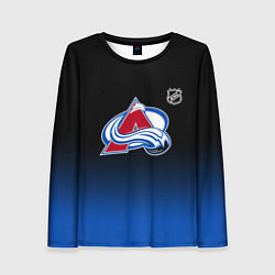 Лонгслив женский Колорадо Эвеланш - градиент, цвет: 3D-принт