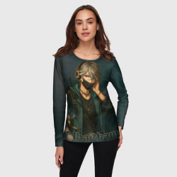 Лонгслив женский Аль-Хайтам в маске, цвет: 3D-принт — фото 2