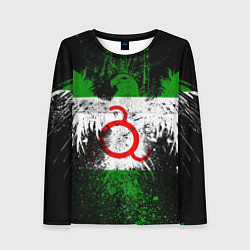 Лонгслив женский Ингушетия, цвет: 3D-принт