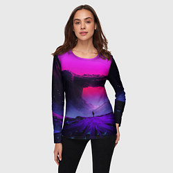 Лонгслив женский A Journey on the planet, цвет: 3D-принт — фото 2