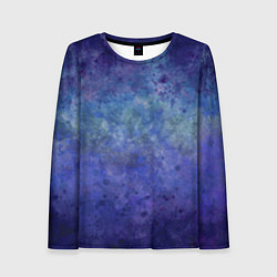 Лонгслив женский Абстракция - blue tunnel, цвет: 3D-принт