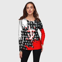 Лонгслив женский Doom dark age japan, цвет: 3D-принт — фото 2