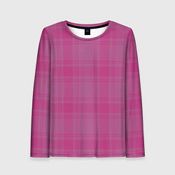 Лонгслив женский Checkered pink, цвет: 3D-принт