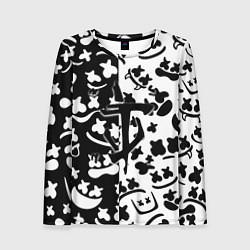Женский лонгслив Doom x Marshmello pattern