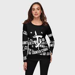 Лонгслив женский Doom x counter strike, цвет: 3D-принт — фото 2