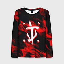 Лонгслив женский Doom красный огонь марса, цвет: 3D-принт