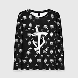 Лонгслив женский Doom ведьмак логотипы, цвет: 3D-принт