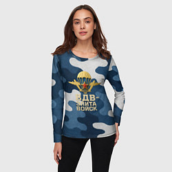 Лонгслив женский ВДВ - элита войск, цвет: 3D-принт — фото 2