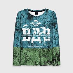Лонгслив женский Флаг десантников ВДВ, цвет: 3D-принт
