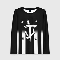 Женский лонгслив Doom line white