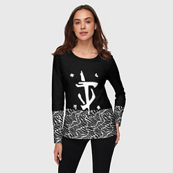 Лонгслив женский Doom геометрия линии, цвет: 3D-принт — фото 2