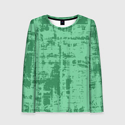 Лонгслив женский Текстура с потертостями, цвет: 3D-принт