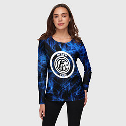 Лонгслив женский Inter smoke neon, цвет: 3D-принт — фото 2
