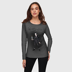 Лонгслив женский Уэнсдей в стиле аниме, цвет: 3D-принт — фото 2
