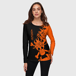 Лонгслив женский One Piece - Ace, цвет: 3D-принт — фото 2