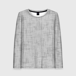 Лонгслив женский Светлый серый текстурированный, цвет: 3D-принт