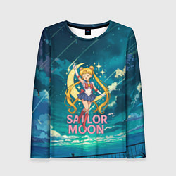 Лонгслив женский Sailor Moon на фоне неба, цвет: 3D-принт