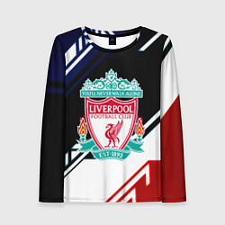 Лонгслив женский Liverpool geometry sport, цвет: 3D-принт