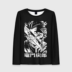 Лонгслив женский Клинок рассекающий демонов - slayer, цвет: 3D-принт