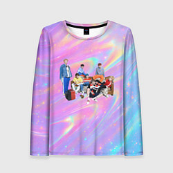 Женский лонгслив BTS группа на диване