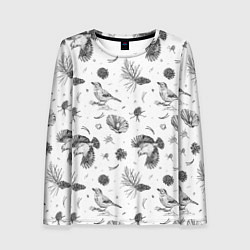 Женский лонгслив Сойка в Бузулукском бору