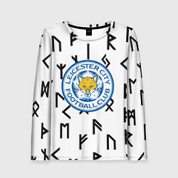 Лонгслив женский Лестер сити символы митстические, цвет: 3D-принт