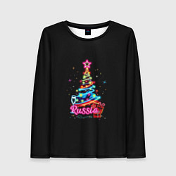 Лонгслив женский Christmas tree gifts, цвет: 3D-принт