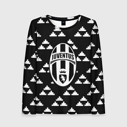 Лонгслив женский Juventus геометрия треугольники, цвет: 3D-принт