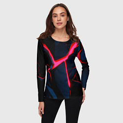 Лонгслив женский Neon glow, цвет: 3D-принт — фото 2