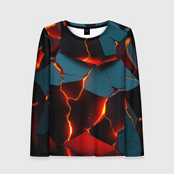 Лонгслив женский Orange glow, цвет: 3D-принт