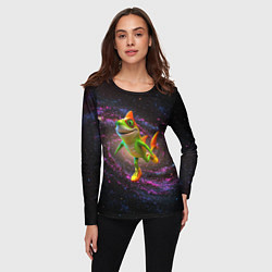 Лонгслив женский Тралалеро тралала в космосе, цвет: 3D-принт — фото 2