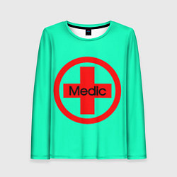 Лонгслив женский Medic, цвет: 3D-принт