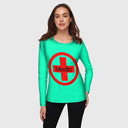 Лонгслив женский Medic, цвет: 3D-принт — фото 2